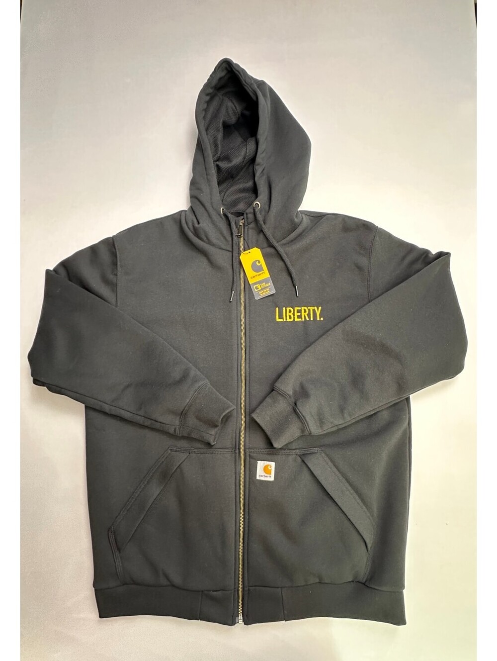 Carhartt Rain Defender L Black Loose Thermal-Lined Zip NWT